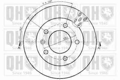 QUINTON HAZELL bdc4544 -  Тормозной диск